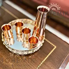 REPUBLICA DEL COBRE - Set de Coctel Copper Leaves 4