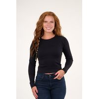 Top elasticado manga larga Negro VW1771