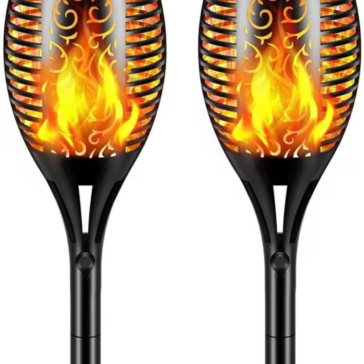 GENERICO - Lampara antorcha Solar flama pack 2 unidades