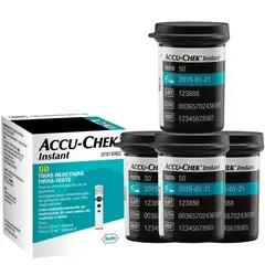 INSTANT - Pack 4 X 50 Tiras Cintas Accucheck ( 200 Total )