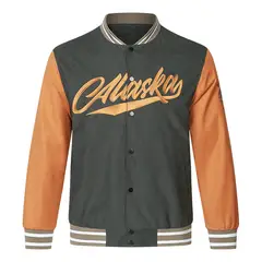 TIOZONEY - Chaqueta de béisbol para hombre