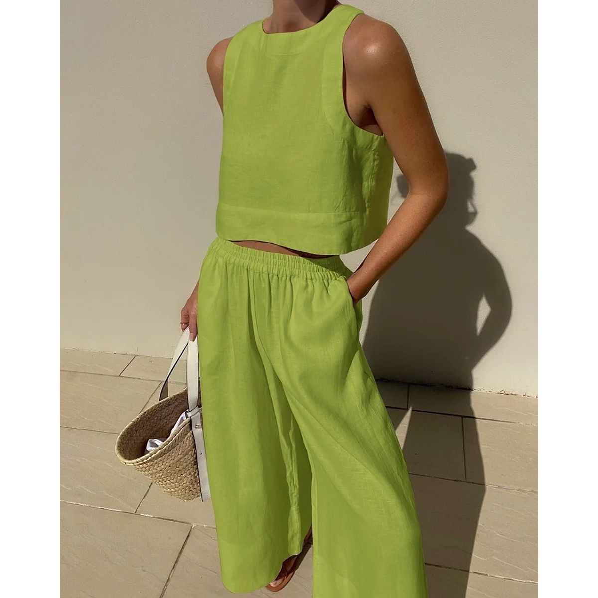 TIOZONEY - Blazer vest y pantalones casuales para mujeres Traje