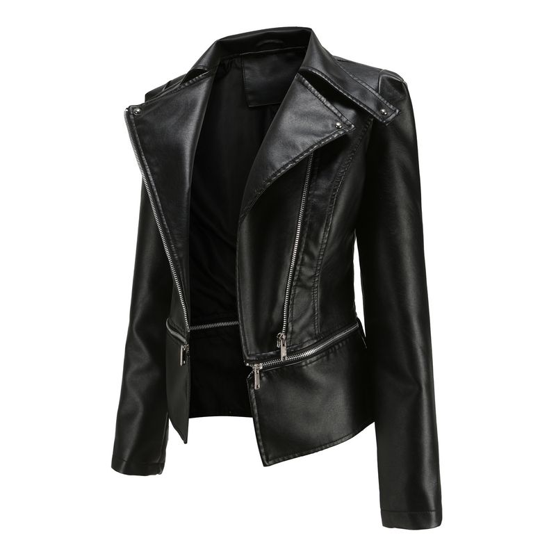 TIOZONEY - Chaqueta PU Mujer