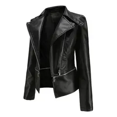 TIOZONEY - Chaqueta PU Mujer