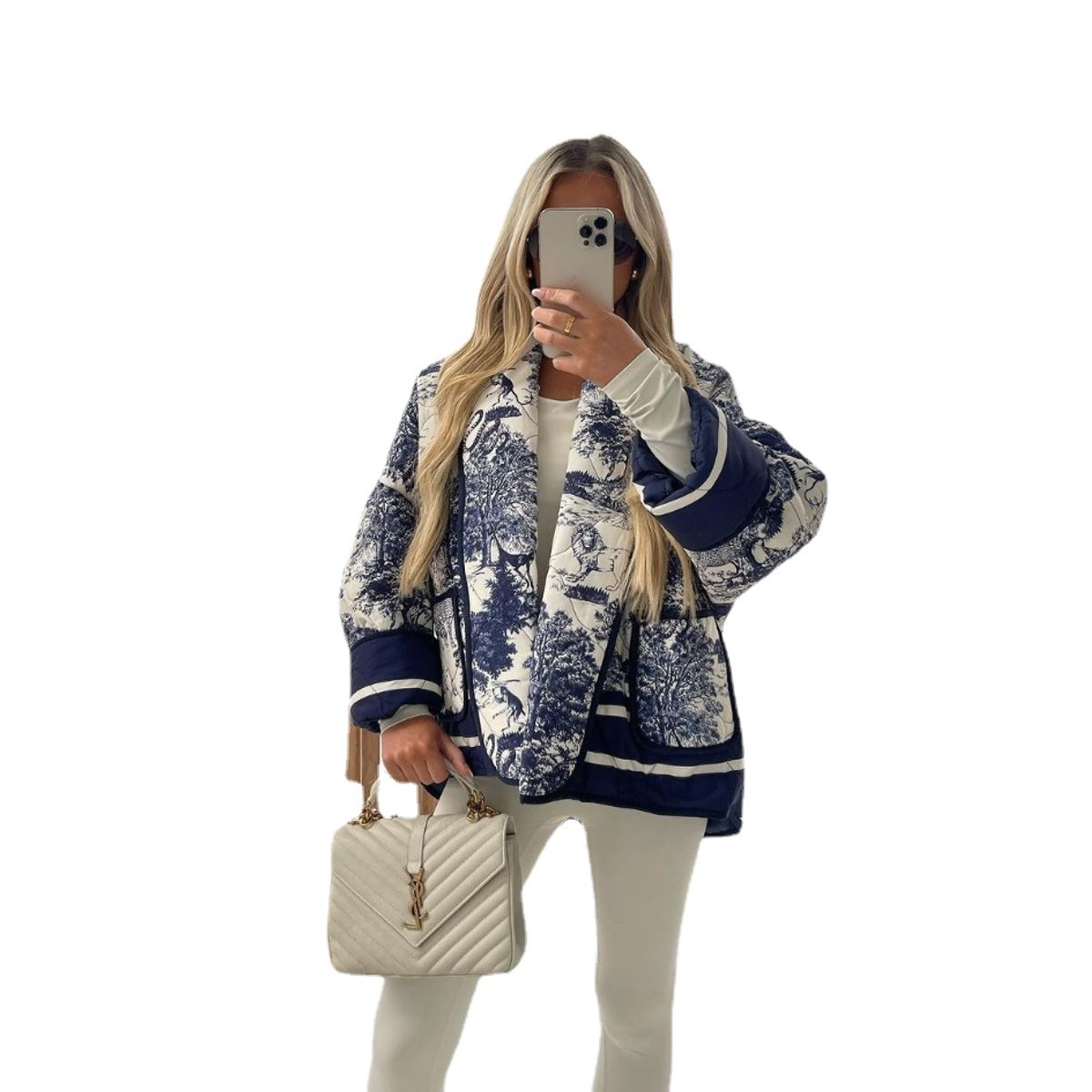 TIOZONEY - Chaqueta para Mujer - Azul