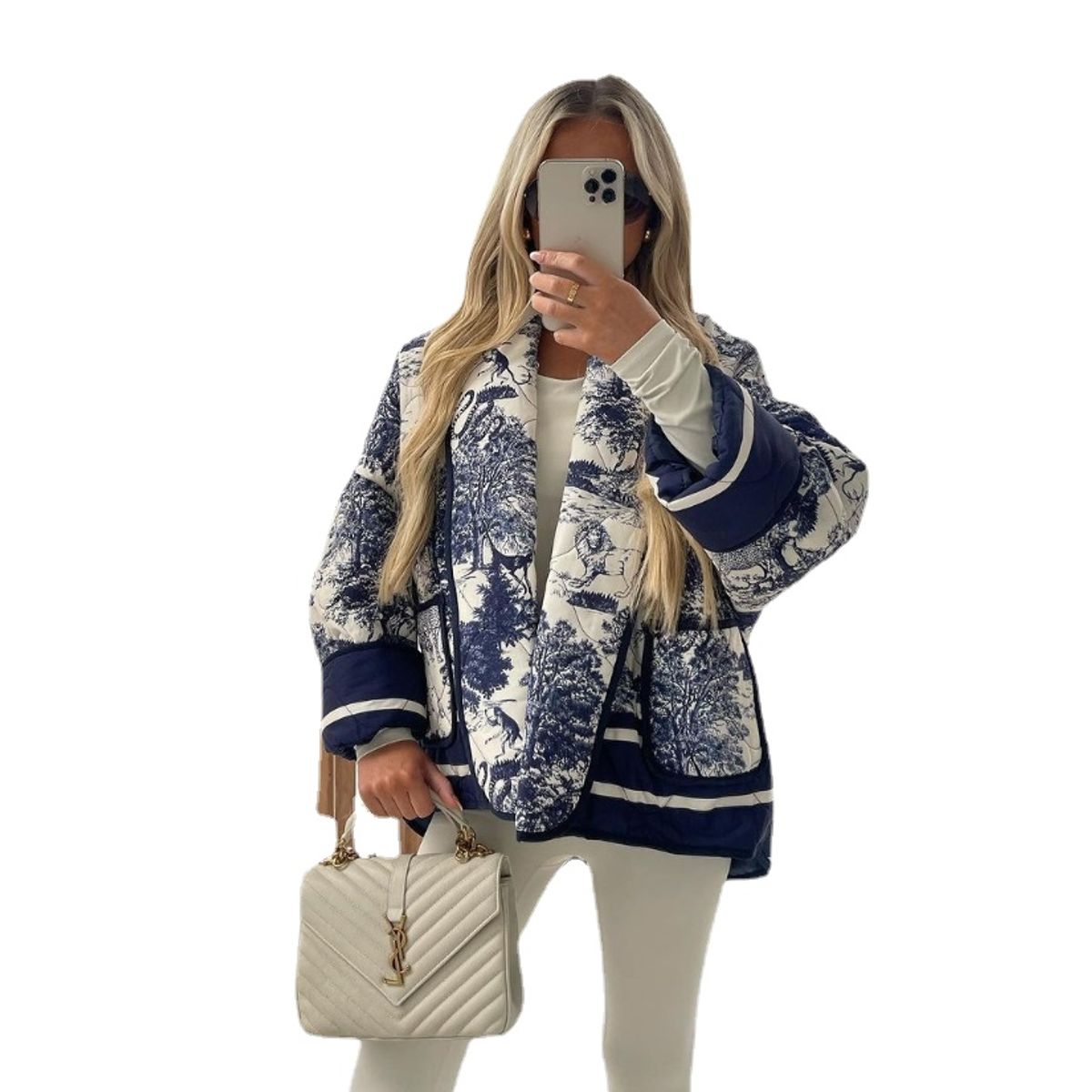 TIOZONEY - Chaqueta para Mujer - Azul