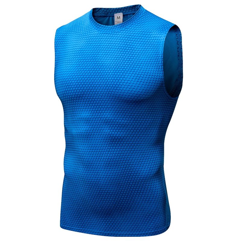 TIOZONEY - Traje Chaleco para Hombre-Azul