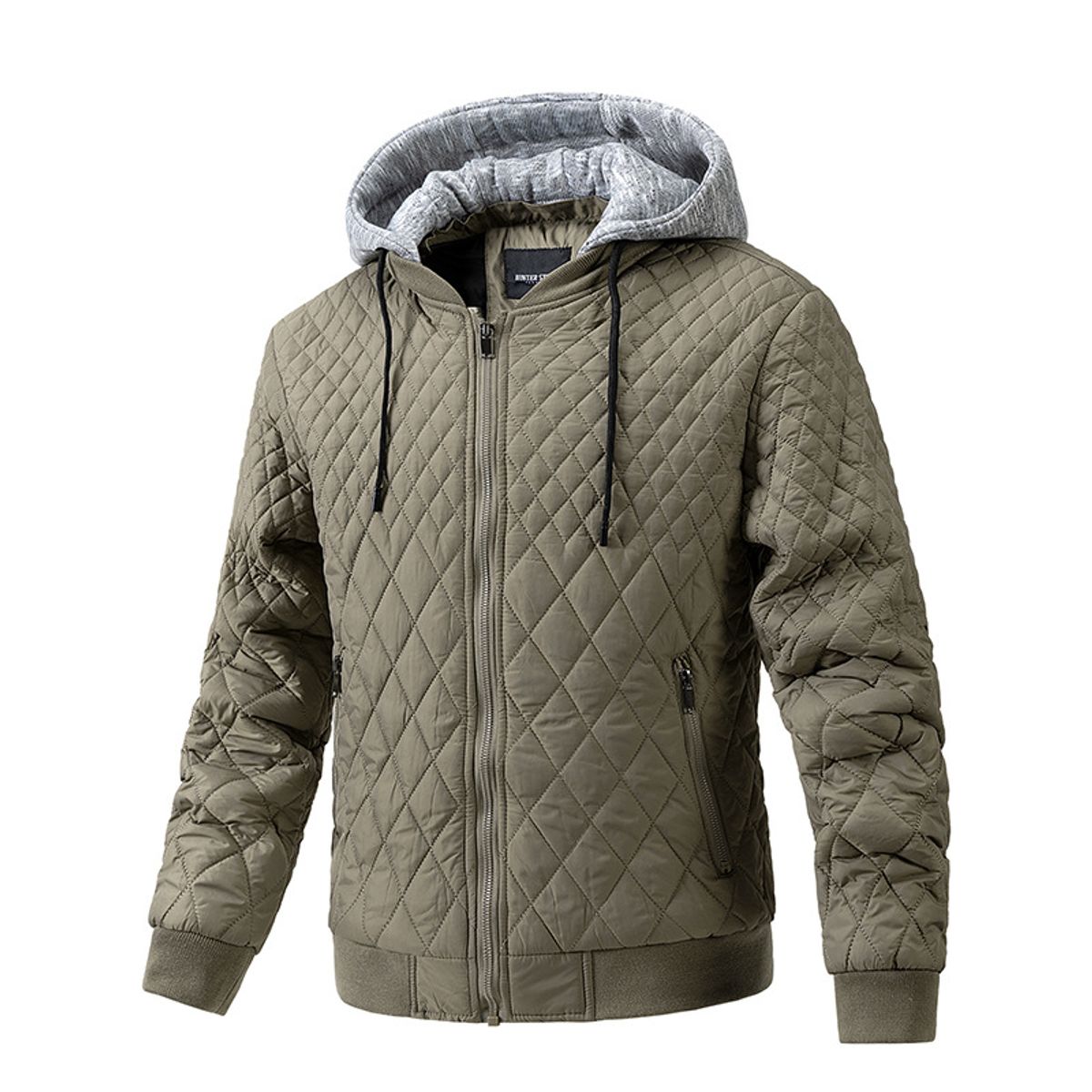 TIOZONEY - Chaqueta de invierno con capucha para hombre