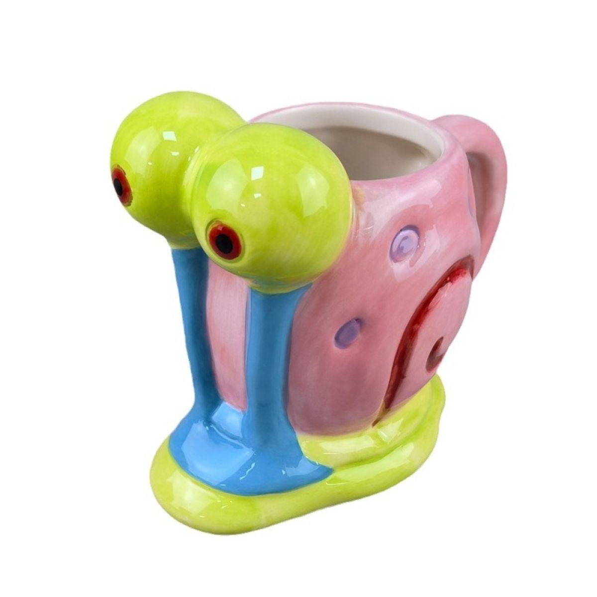 GENERICO - Taza Tazón 3D cerámica  Gary Bob Esponja.