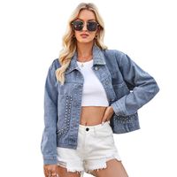Chaqueta de Jeans Mujer -Azul