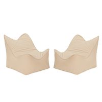 Set Pouf Potter 1C Felpa Beige