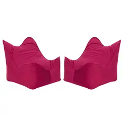 BODEVIR - Set Pouf Potter 1C Felpa Burdeo
