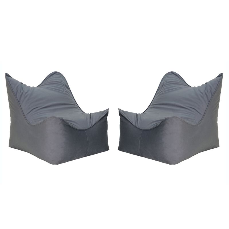 BODEVIR - Set Pouf Potter 1C Felpa Gris