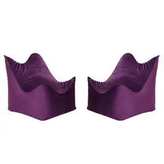 BODEVIR - Set Pouf Potter 1C Felpa Morado
