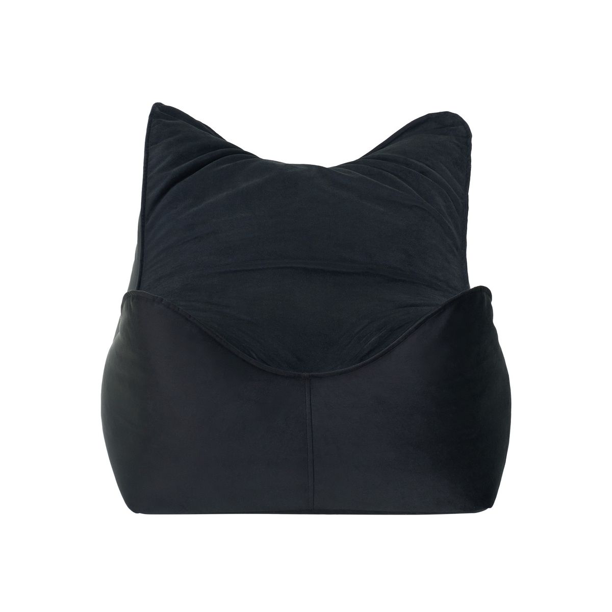 BODEVIR - Set Pouf Potter 1C Felpa Negro