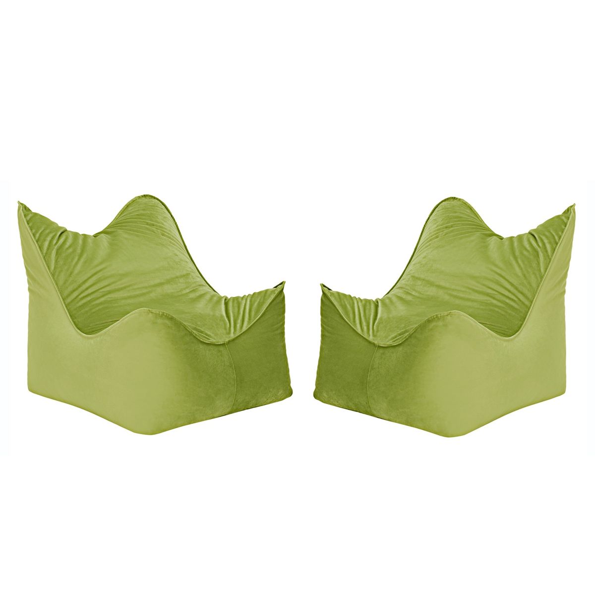 BODEVIR - Set Pouf Potter 1C Felpa pistaCho