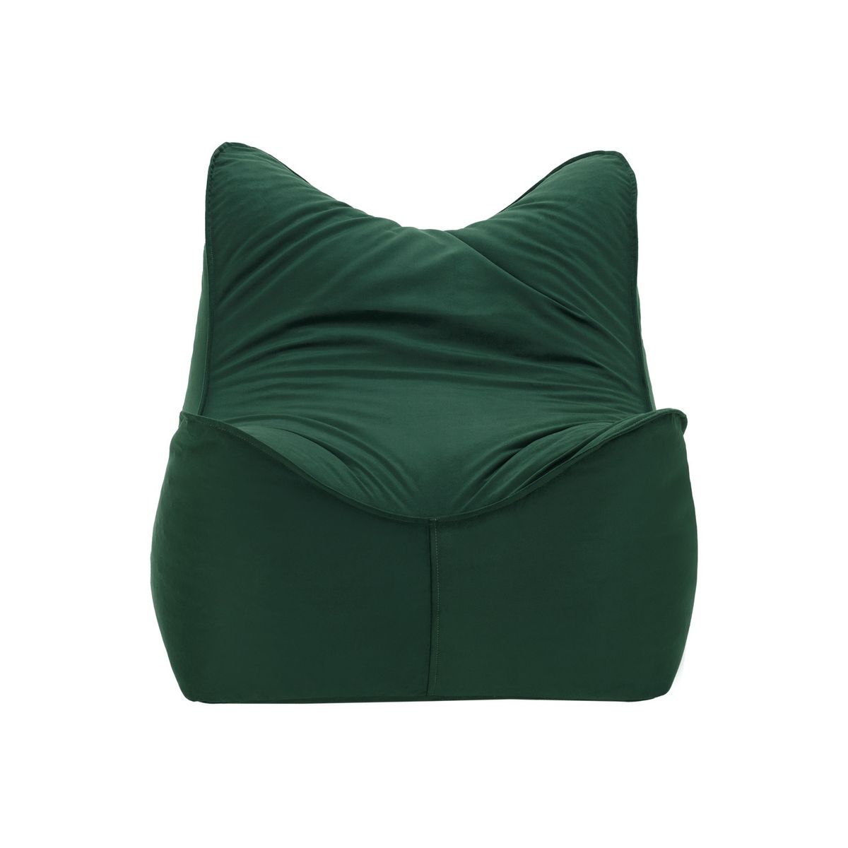 BODEVIR - Set Pouf Potter 1C Felpa Verde Botella