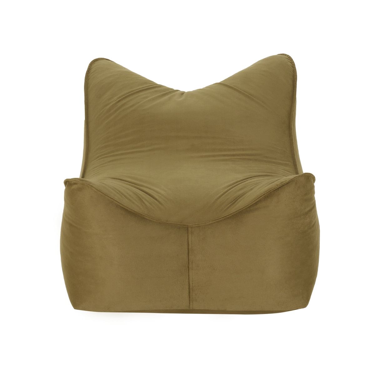 BODEVIR - Set Pouf Potter 1C Felpa Verde Musgo