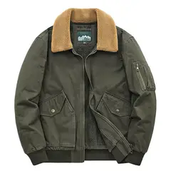TIOZONEY - Chaqueta gruesa con gorro para hombre
