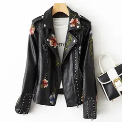 TIOZONEY - Chaqueta PU Mujer