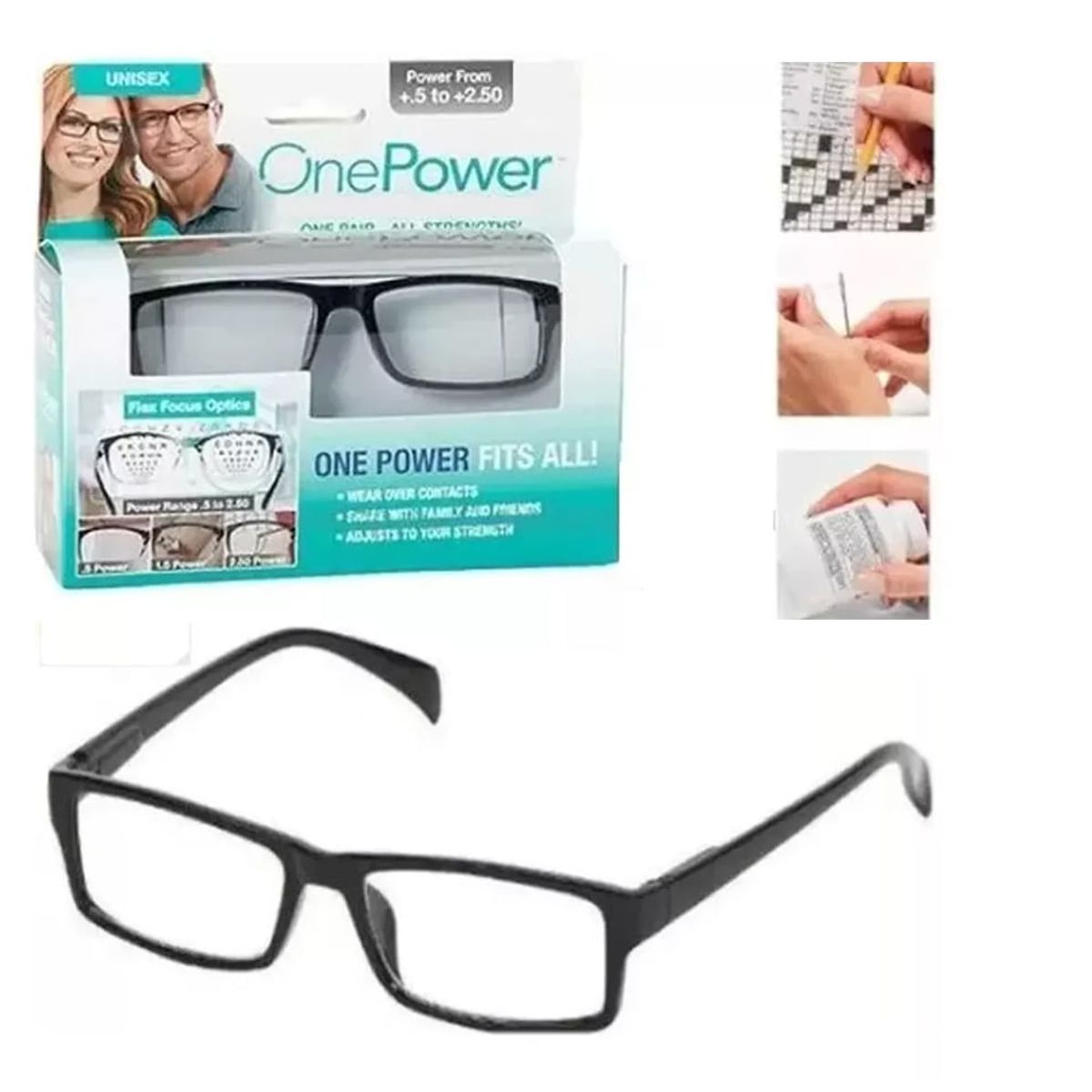 GENERICO - Lente De Lectura Multifocal One Power Rango 0.5 A 2-50