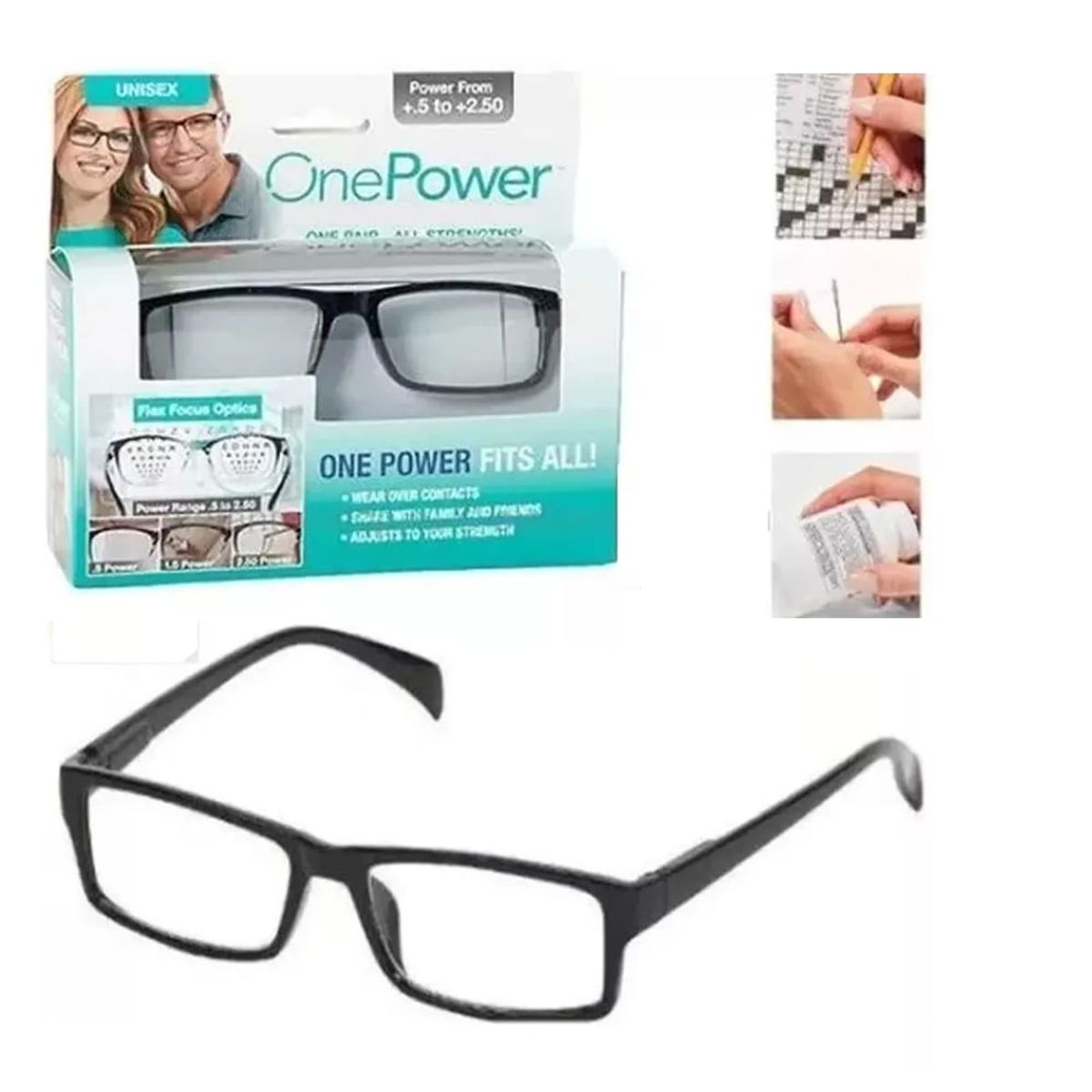 GENERICO - Lente De Lectura Multifocal One Power Rango 0.5 A 2-50
