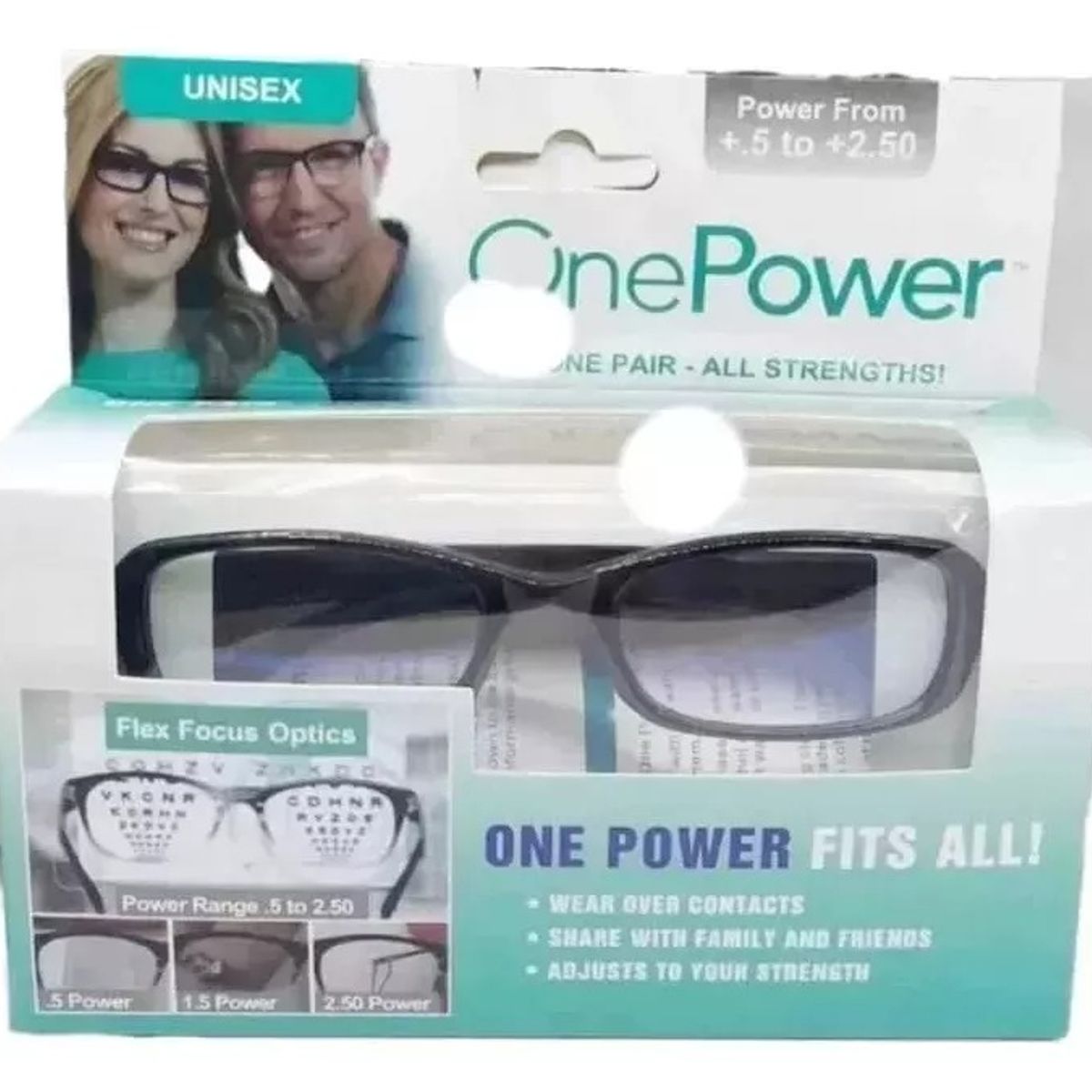 GENERICO - Lente De Lectura Multifocal One Power Rango 0.5 A 2-50