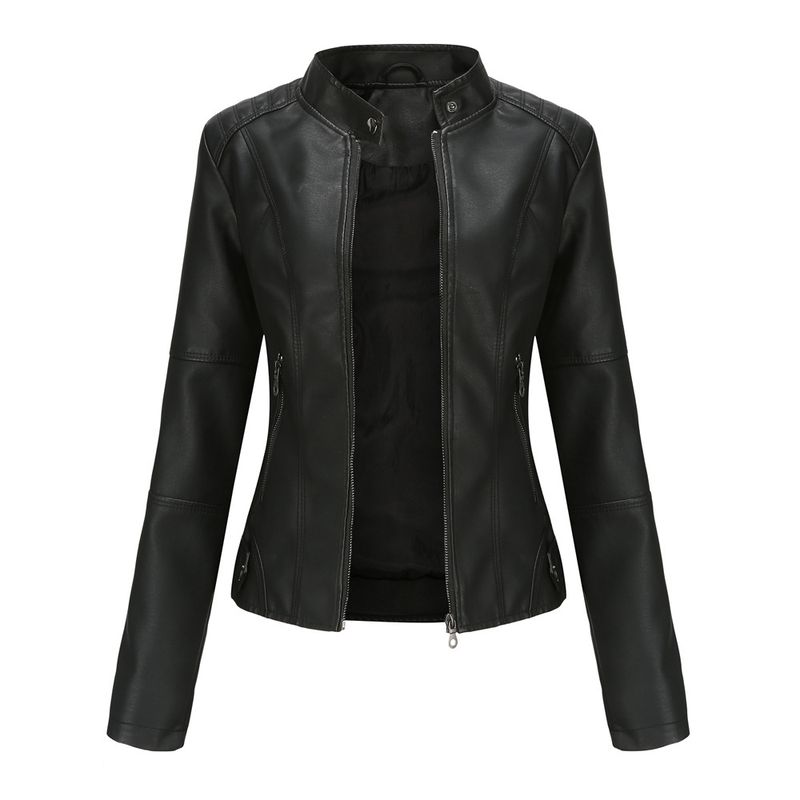 TIOZONEY - Chaqueta PU Mujer