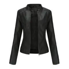 TIOZONEY - Chaqueta PU Mujer