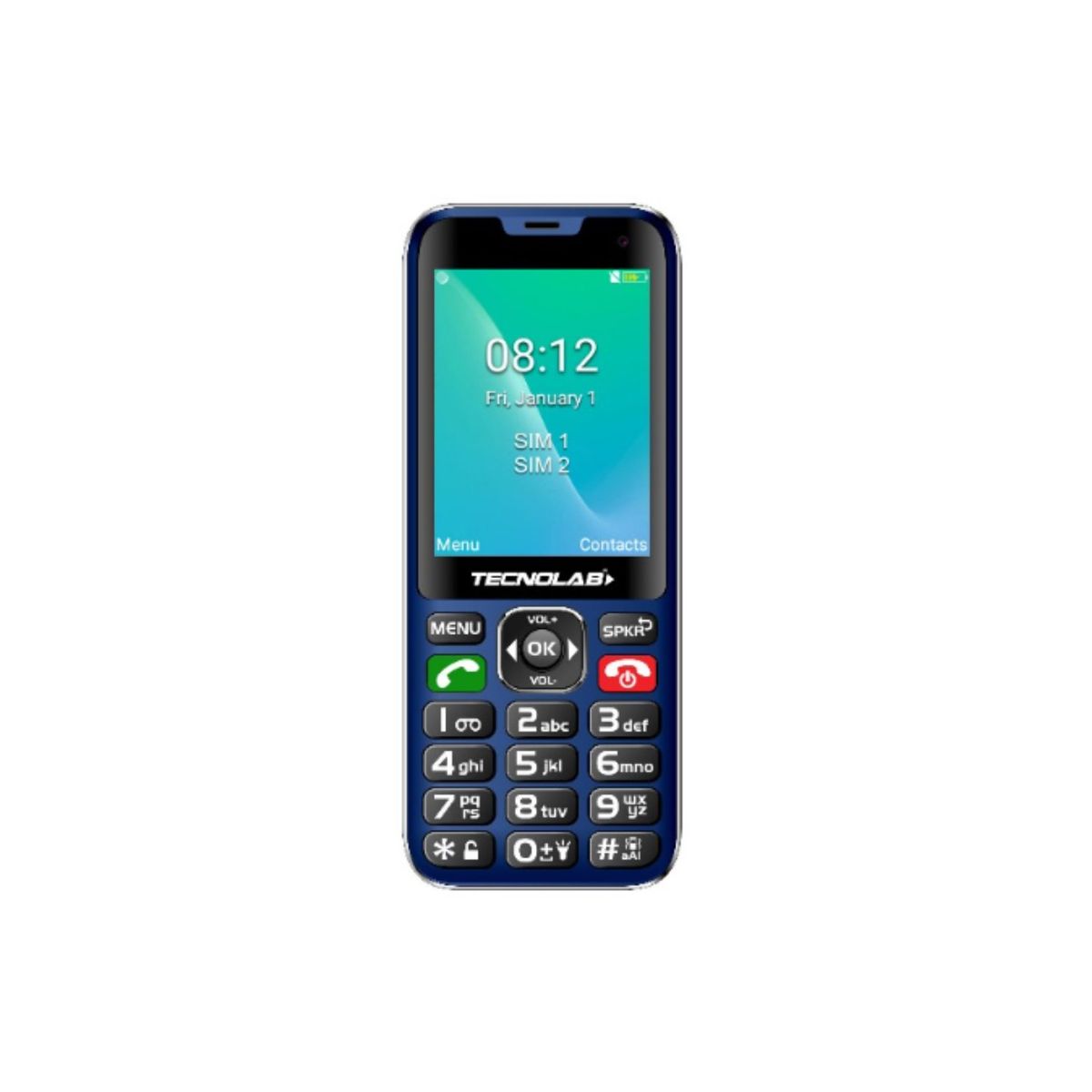 TECNOLAB - Celular Senior 4g Dual Sim Color Azul - SC