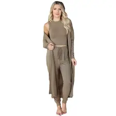 TIOZONEY - Conjunto Deportivo Suéter de Manga Larga y Pantalones Largos Mujer