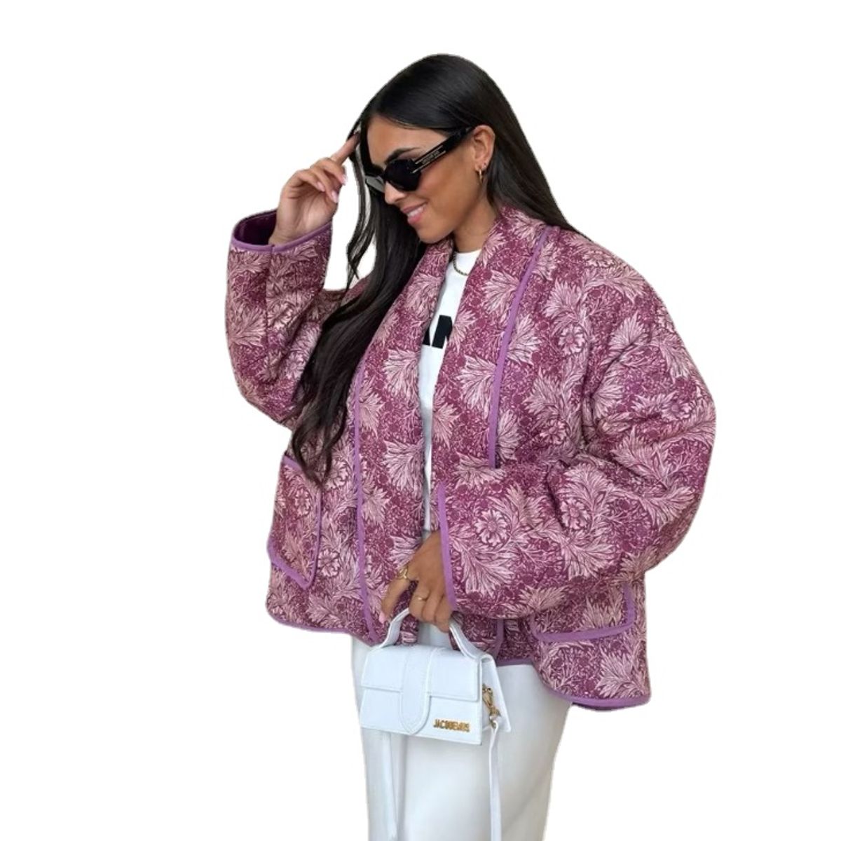 TIOZONEY - Chaqueta para Mujer -Rojo