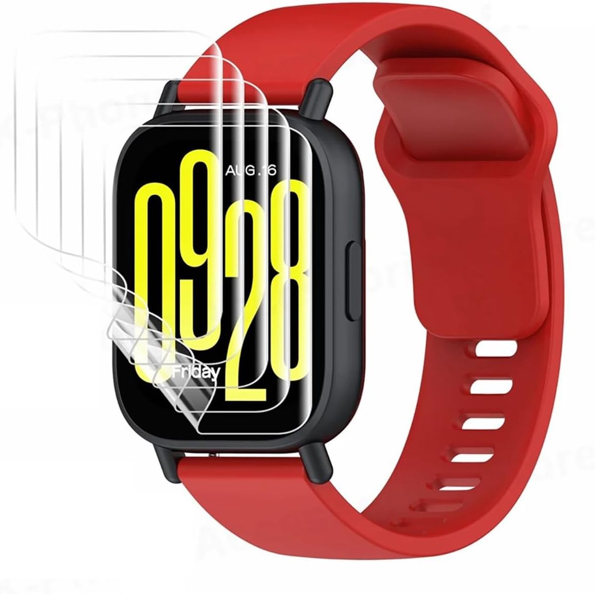 GENERICO - Kit Lamina Hidrogel Para Xiaomi Redmi Watch 5 Lite (6 Un)