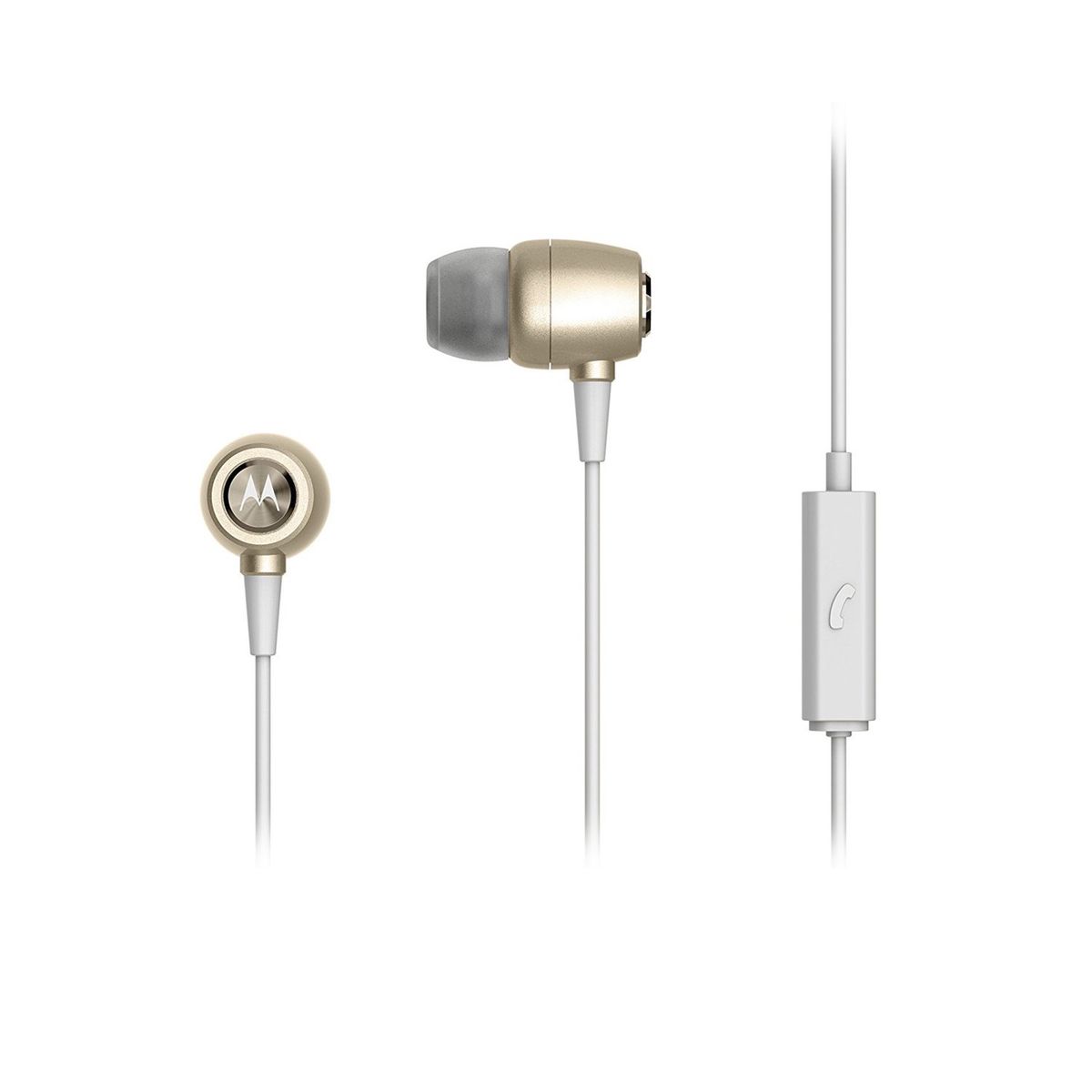 MOTOROLA - Audífonos Motorola Earbuds Metal Dorado