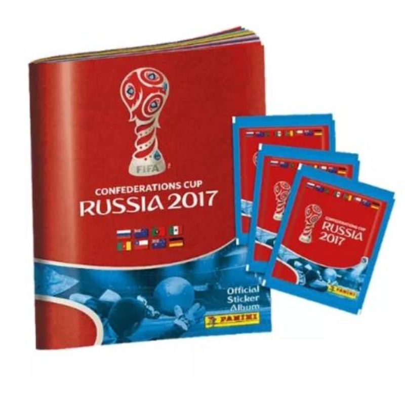 PANINI - ÁLBUM TAPA BLANDA CONFEDERATIONS CUP RUSSIA 2017 + 25 SOBRES