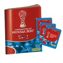 PANINI - ÁLBUM TAPA BLANDA CONFEDERATIONS CUP RUSSIA 2017 + 25 SOBRES