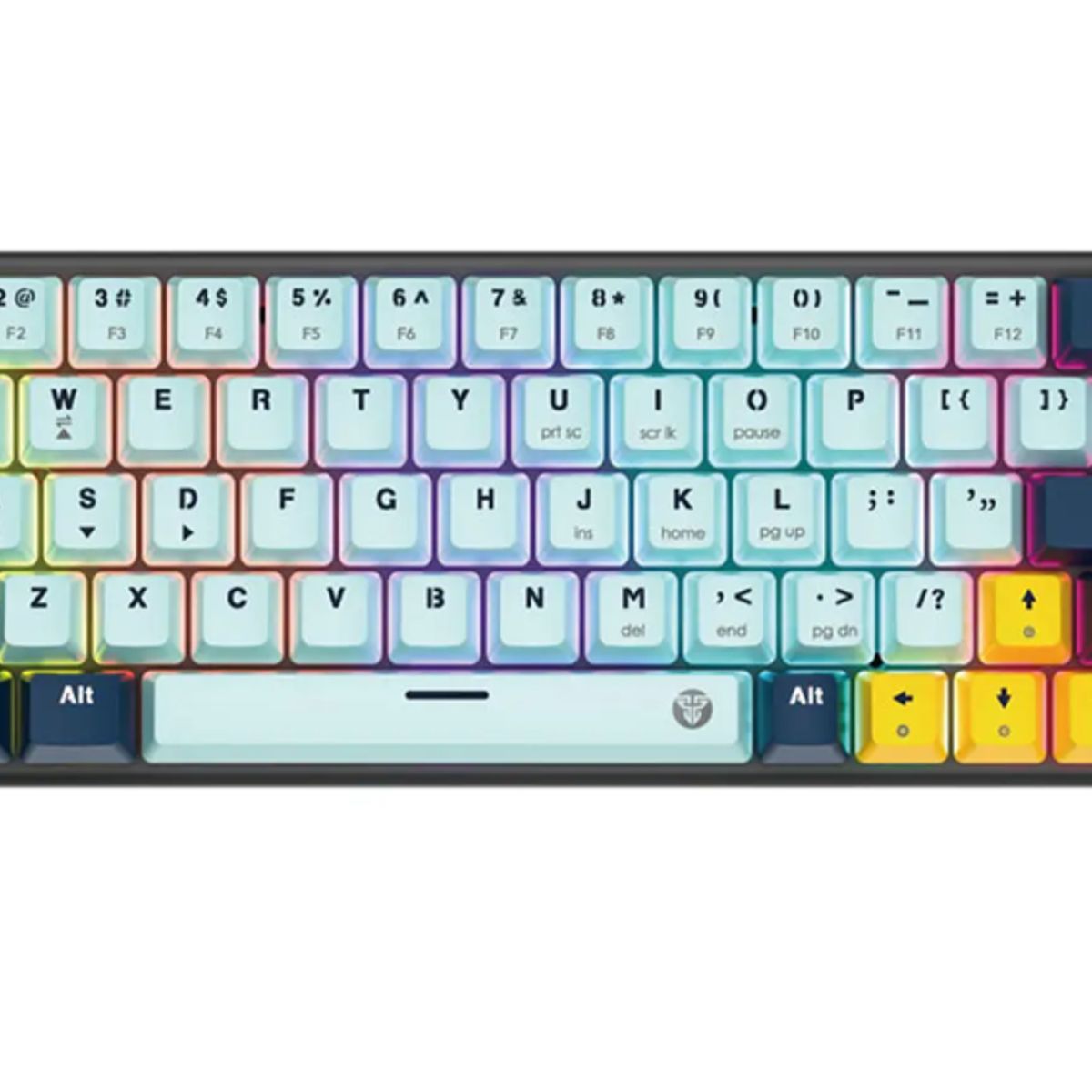 FANTECH - Teclado Gamer - Fantech ATOM63 RGB Sky Blue Edition - 60% - RGB