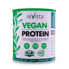 REVITTA WELLNESS - Proteina Vegana Vegan Protein 1 kg 30 servicios