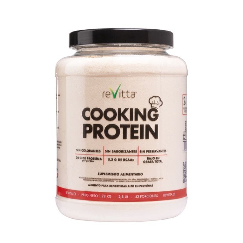 REVITTA WELLNESS - Proteina Whey Cooking Protein 128 kgs 43 servicios