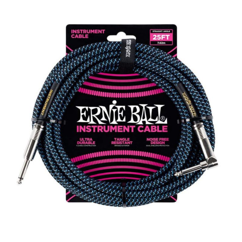ERNIE BALL - Cable para instrumento Ernie Ball P06060 75 mts BlueBlack