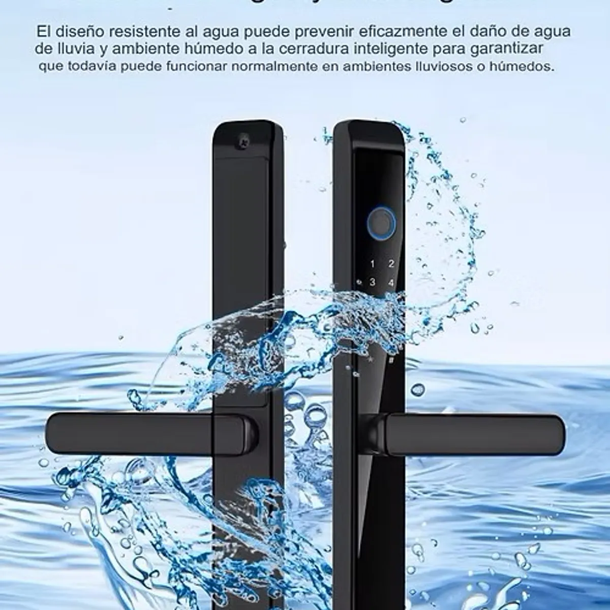 GENERICO - Cerradura Digital LWD8 THYS Negro piano