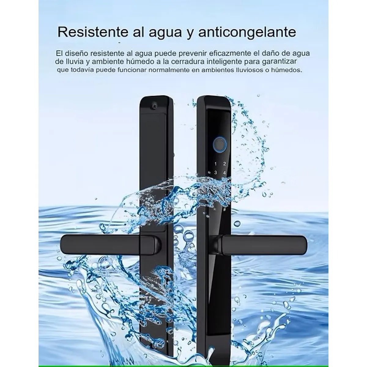 GENERICO - Cerradura Digital LWD8 THYS Negro piano