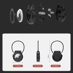 GENERICO - Llavero Candado Airtag Apple- Resistente Gps Tag