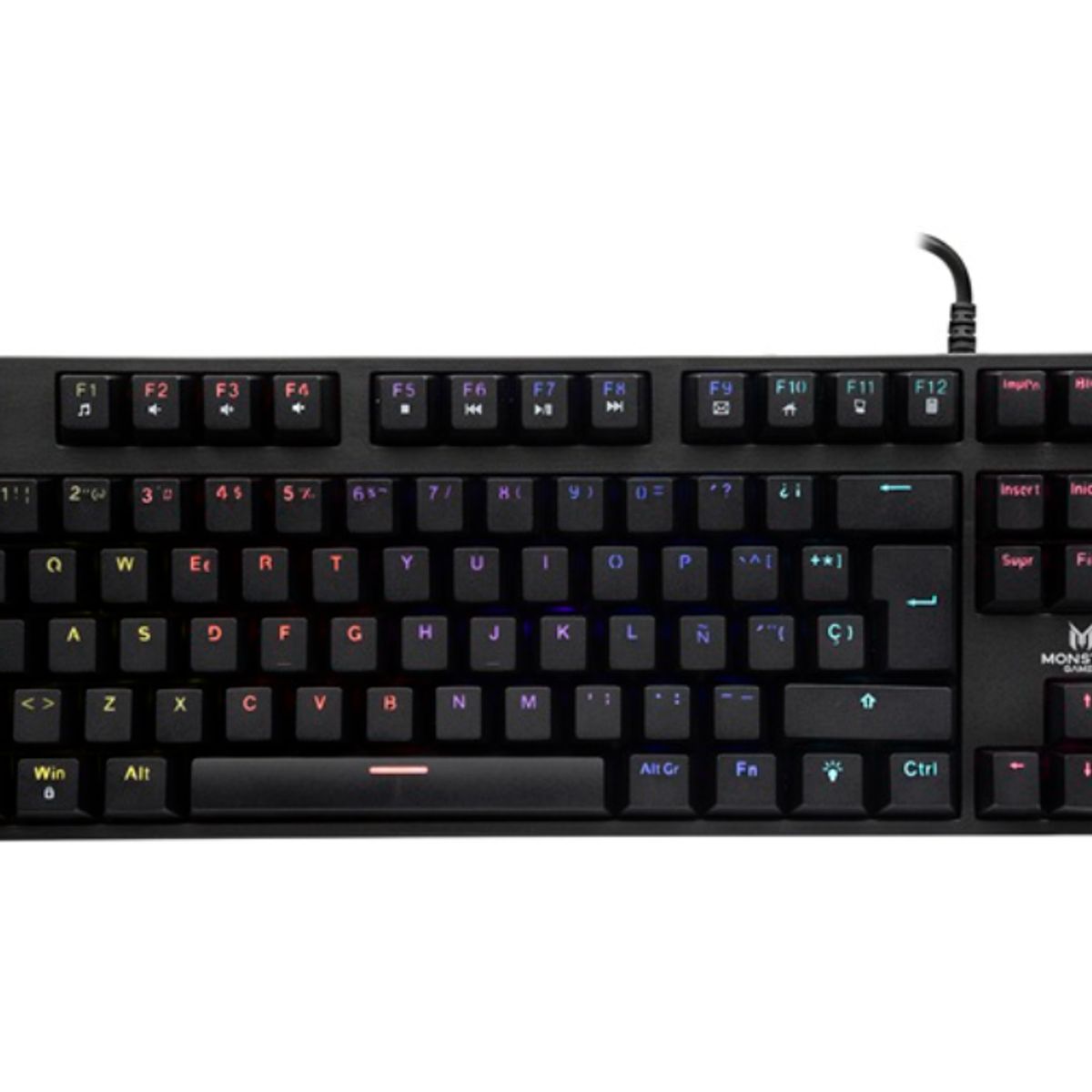 MONSTER - Teclado Gamer - Monster Punisher Mecanico - 80% - Switch Azul - USB