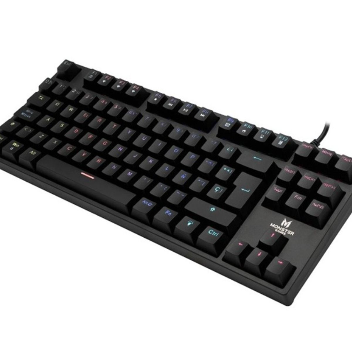 MONSTER - Teclado Gamer - Monster Punisher Mecanico - 80% - Switch Azul - USB
