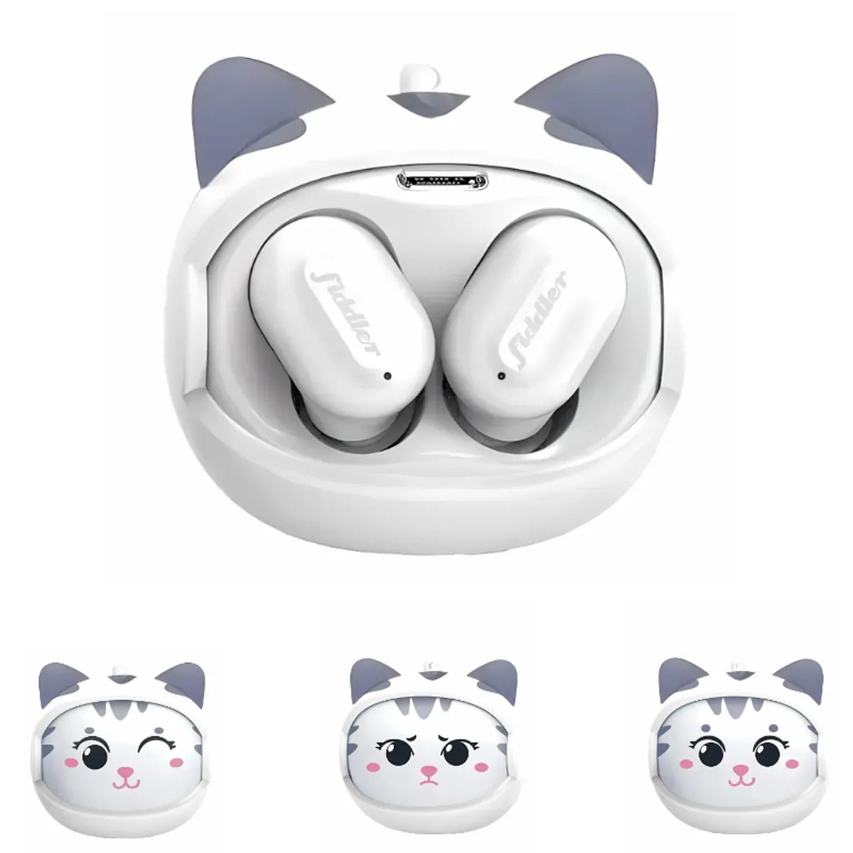 FIDDLER - Auriculares Rolling Face - Cat Kawaii