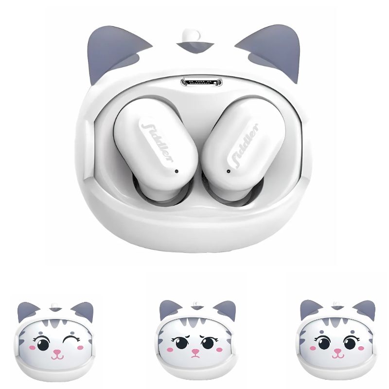 FIDDLER - Auriculares Rolling Face - Cat Kawaii