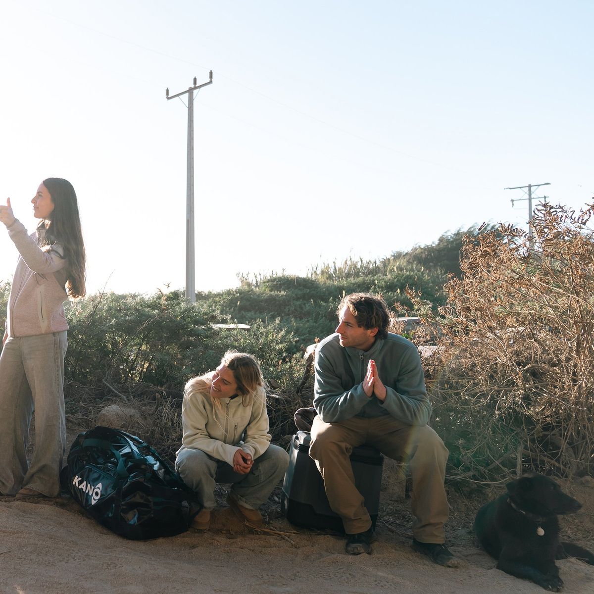 KANO - Chaqueta Polar Hombre Kano Canelo Azul Polerón Full Zip