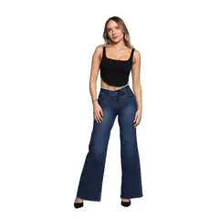 MOHICANO JEANS - Modelo Palazzo 3878 Pushup Tiro Alto