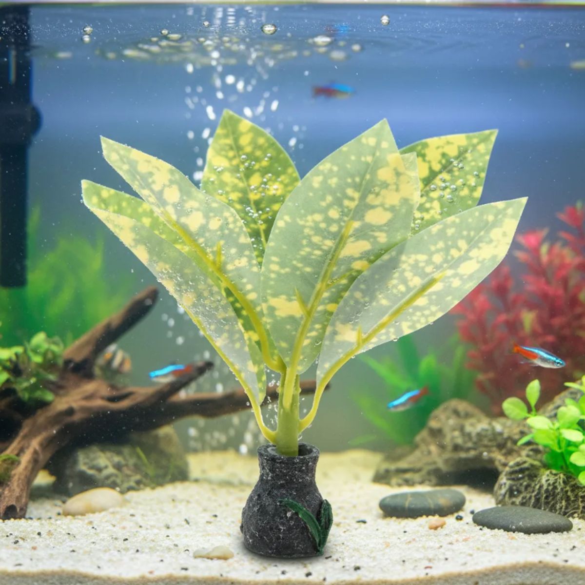 GENERICO - Planta Artfial para Acuario Pack x3